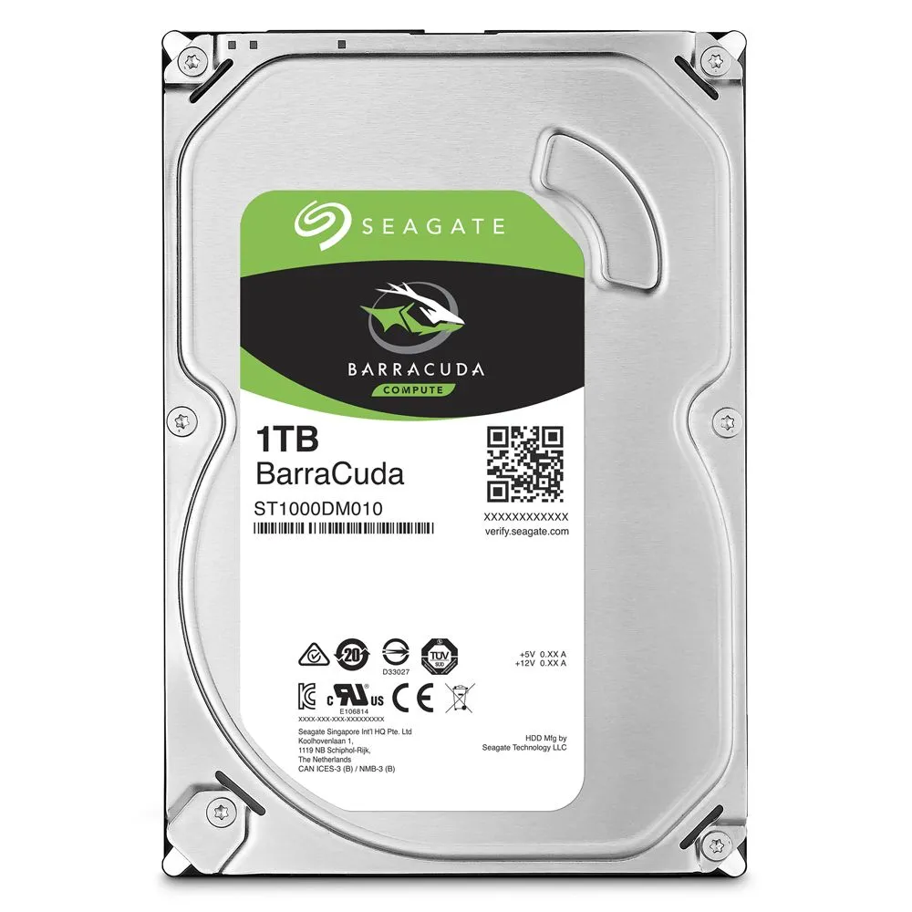 Seagate Barracuda Desktop 1TB 3.5" Internal Hard Drive