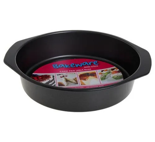 Bulk Pack 2 x Bakeware Non Stick Cake Pan 20x4.5cm