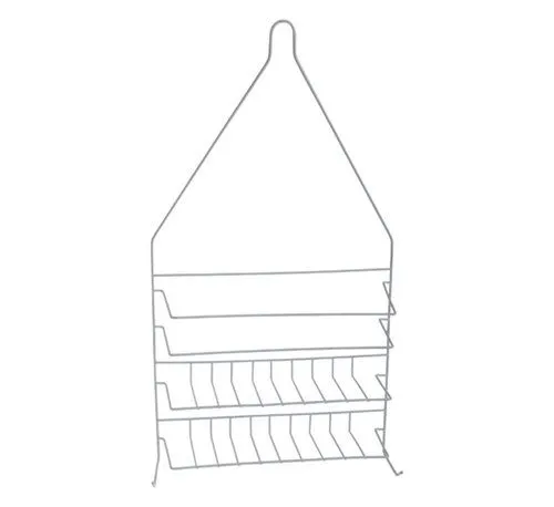 Wire Shower Caddy - Plastic Coated - Bathroom Furniture - 48cm - 2 Pack
