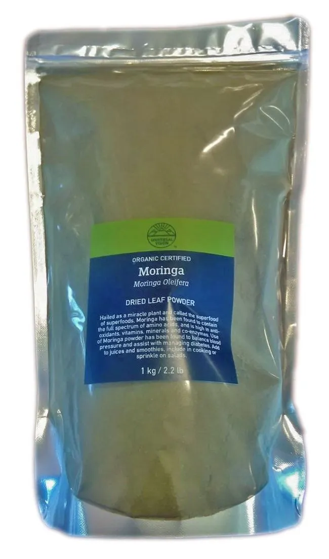 Organic Moringa Oleifera Leaf Powder - 1Kg Bag