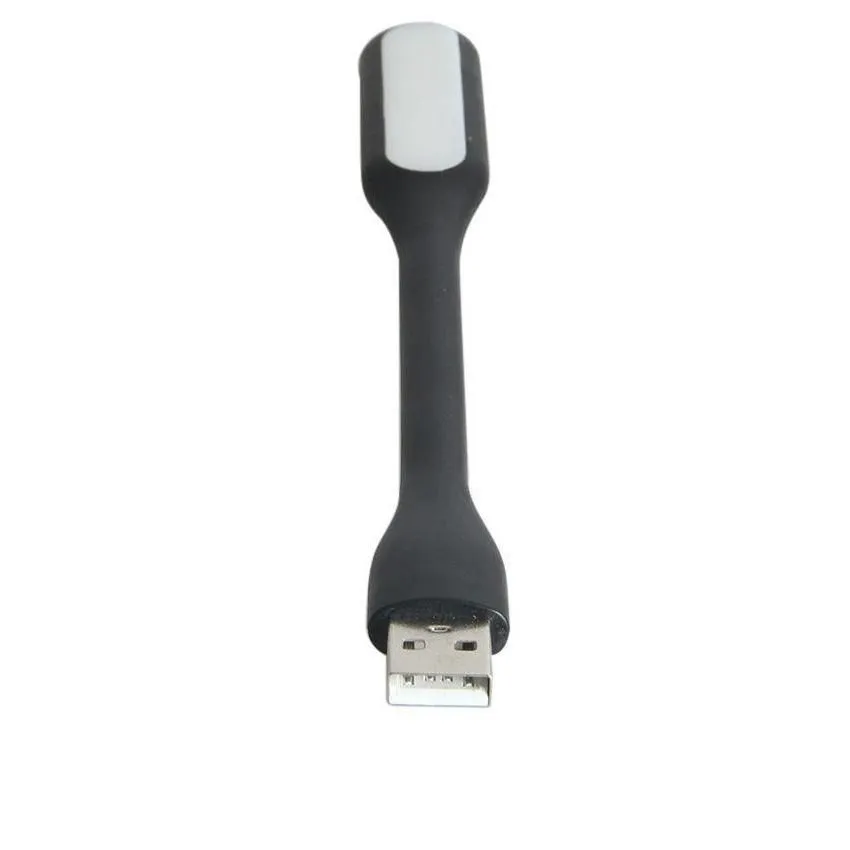 Portable USB Bendable Mini LED 1.2W Light 5V for Computer Laptop/Power Bank/Notebook - Black