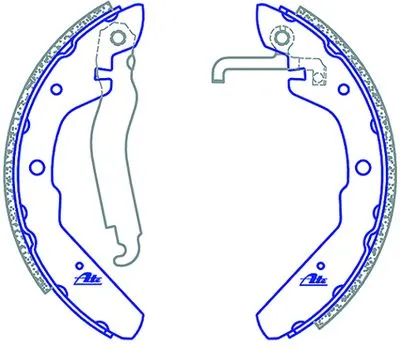 ATE Brake Shoes - VW Kombi Micobus