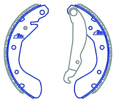ATE Brake Shoes - Opel Astra, Corsa, Kadett