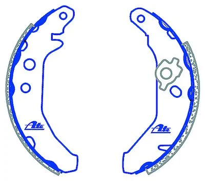 ATE Brake Shoes - Ford Fiesta Ikon, Mazda 121, Soho