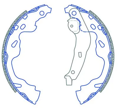 ATE Brake Shoes - Citeon C1, Peugeot 107  1.0, 1.4  05-10, Toyota
Etios 1.5 05- Aygo 1.0  11-