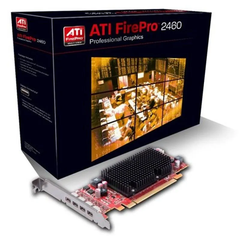 Sapphire Firepro 2460 - For Professional 2D Commerical Graphics - 4X Outputs