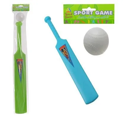 Bulk Pack 4 x Cricket-Bat Plain with Ball 72cm