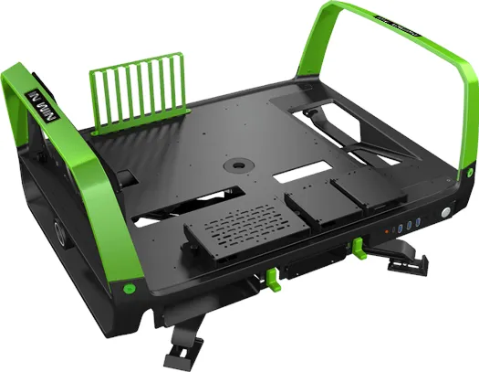 Inwin X-Frame 2 Desktop Tower 1065W - Black & Green