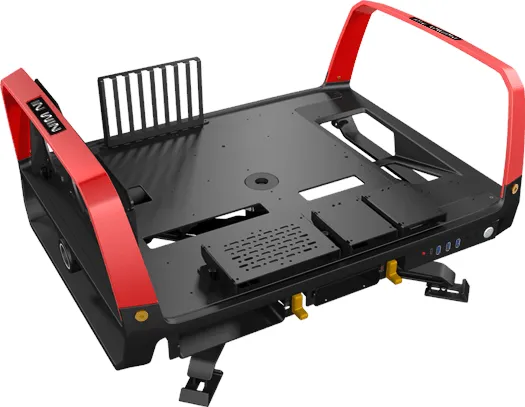 Inwin X-Frame 2 Desktop Tower 1065W - Black & Red