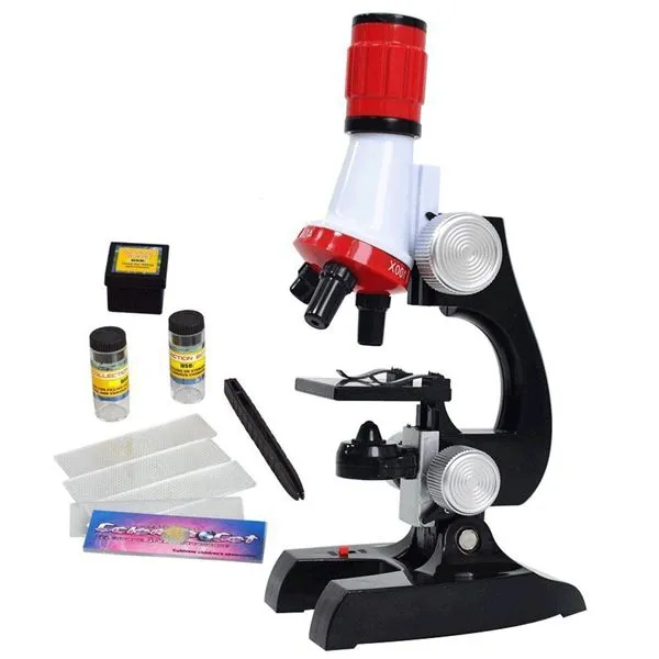 Microscope With LED 100X 400X & 1200X -STEM Science Educational Kids Toy