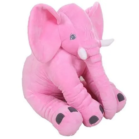 Totland Elephant Pillow Short Plush - Pink
