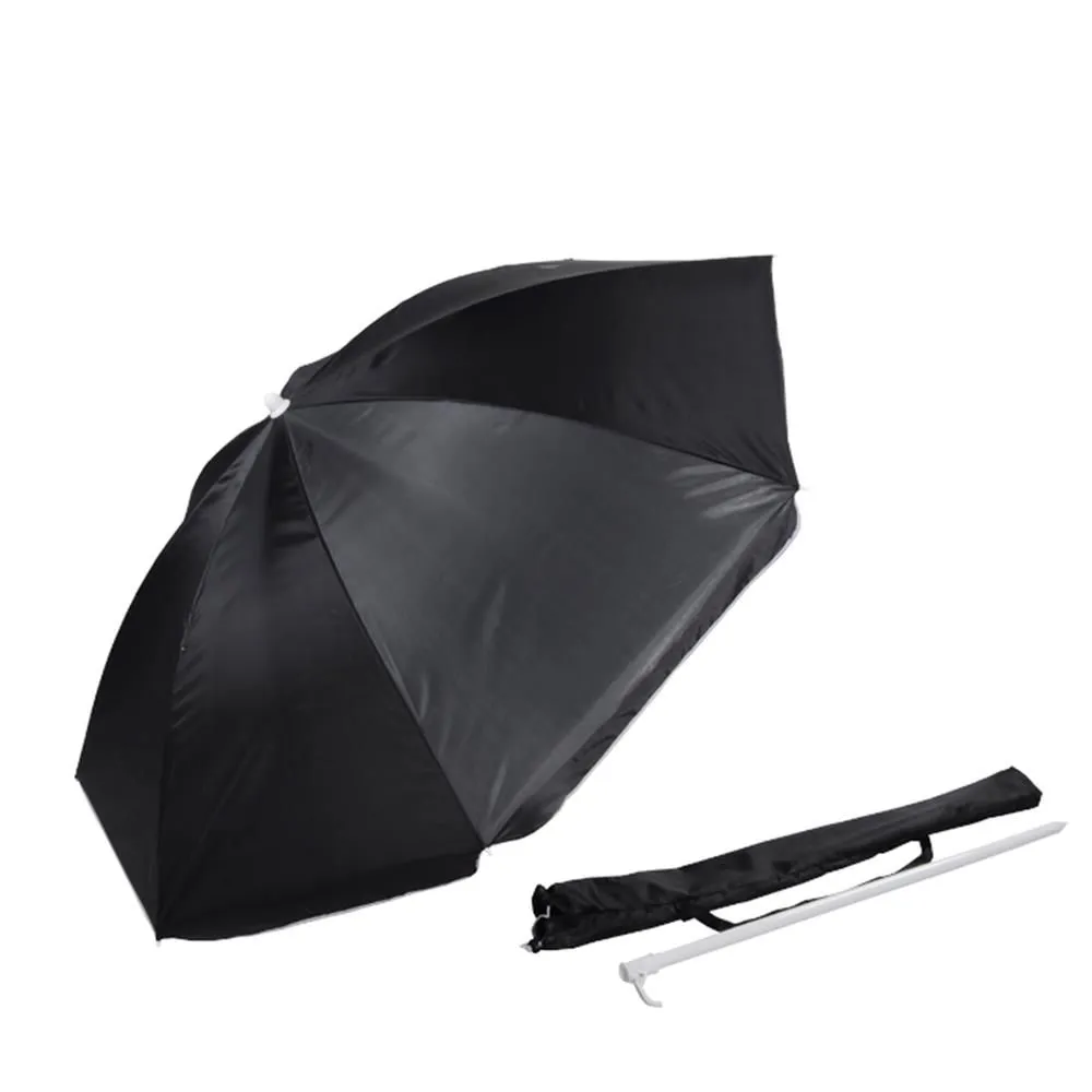 Alice Umbrellas 1,8M Beach Umbrella with Carry bag - Emerald Green - Black