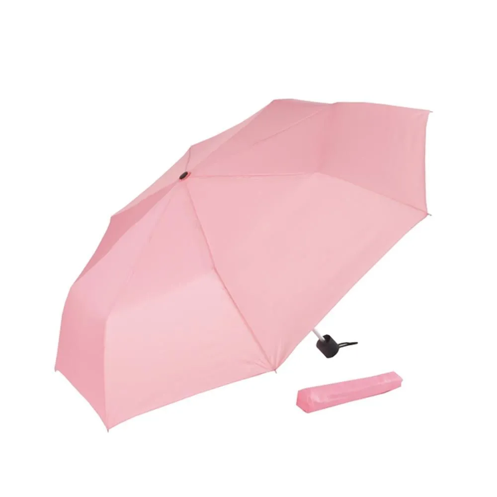 Alice Umbrellas Manual Open Aluminium Frame Mini Compact - Light Pink