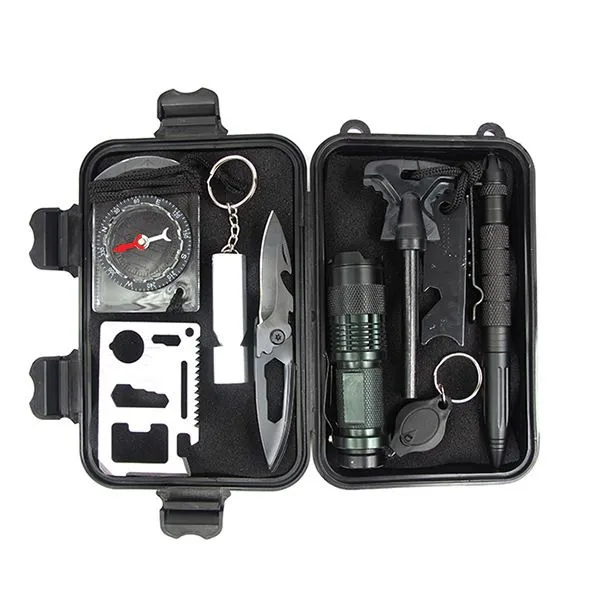 Emergency Outdoor Survival Gear Kit