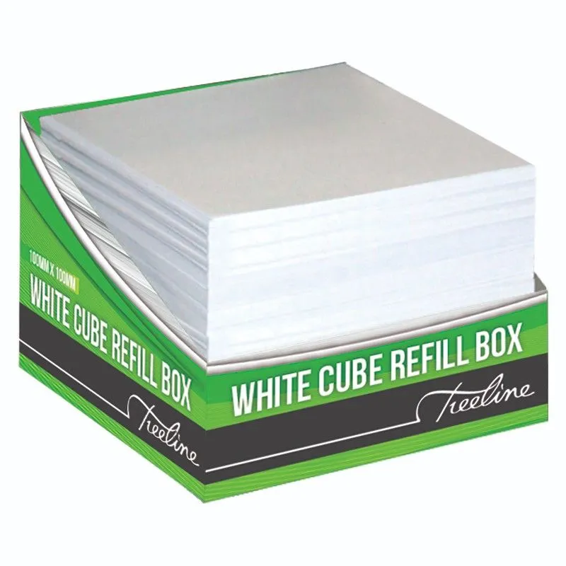 Treeline 100 x 100mm White Memo Cube Refill 