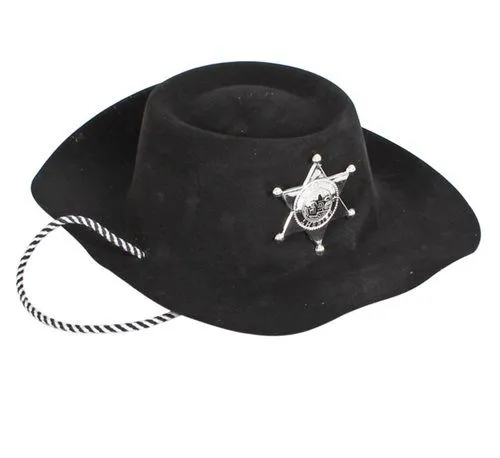 Bulk Pack of 12x Plastic Cowboy Dress Up Hats