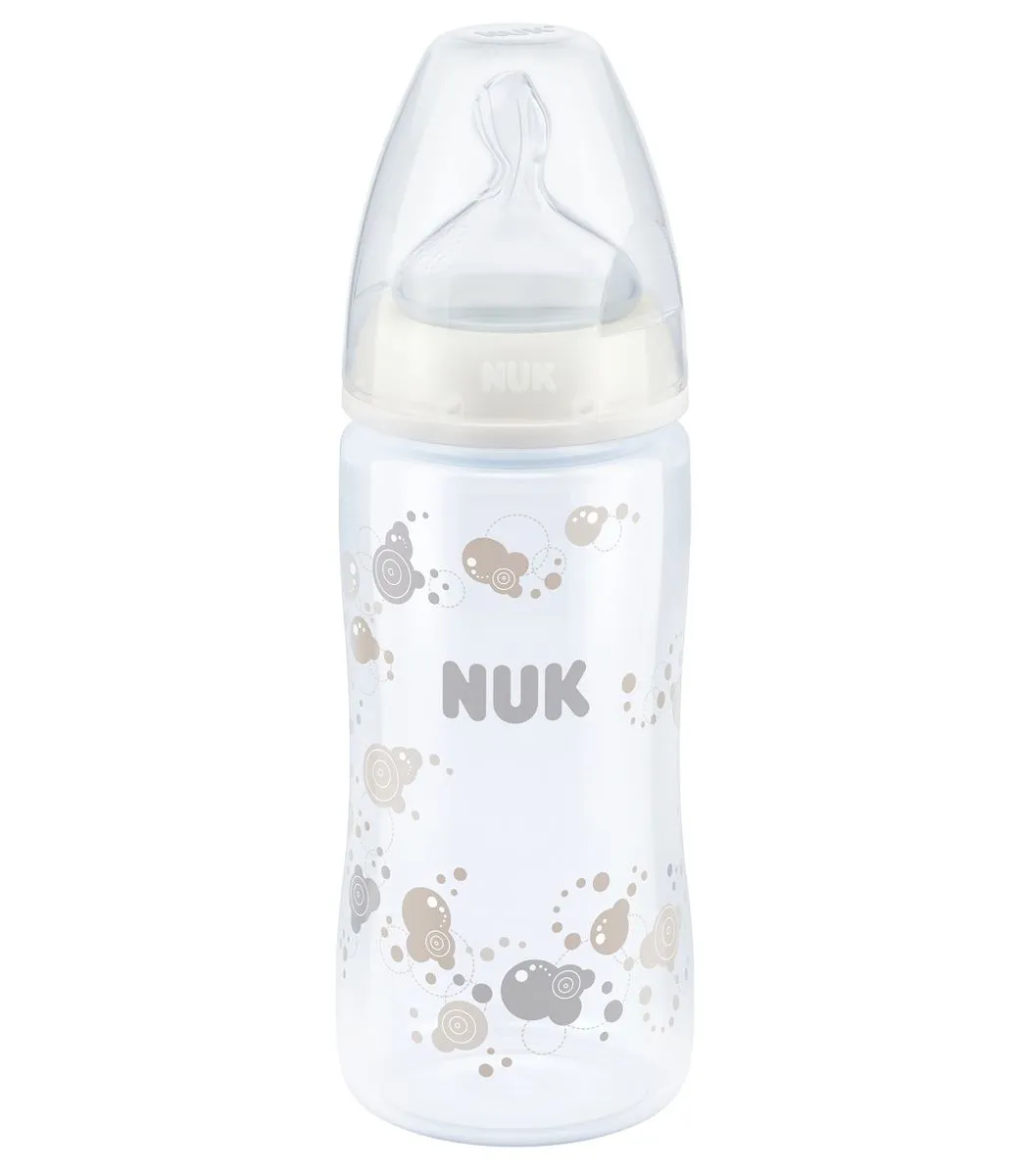 NUK - First Choice 300ml Silicone Teat Bottle - Size 2 Pure