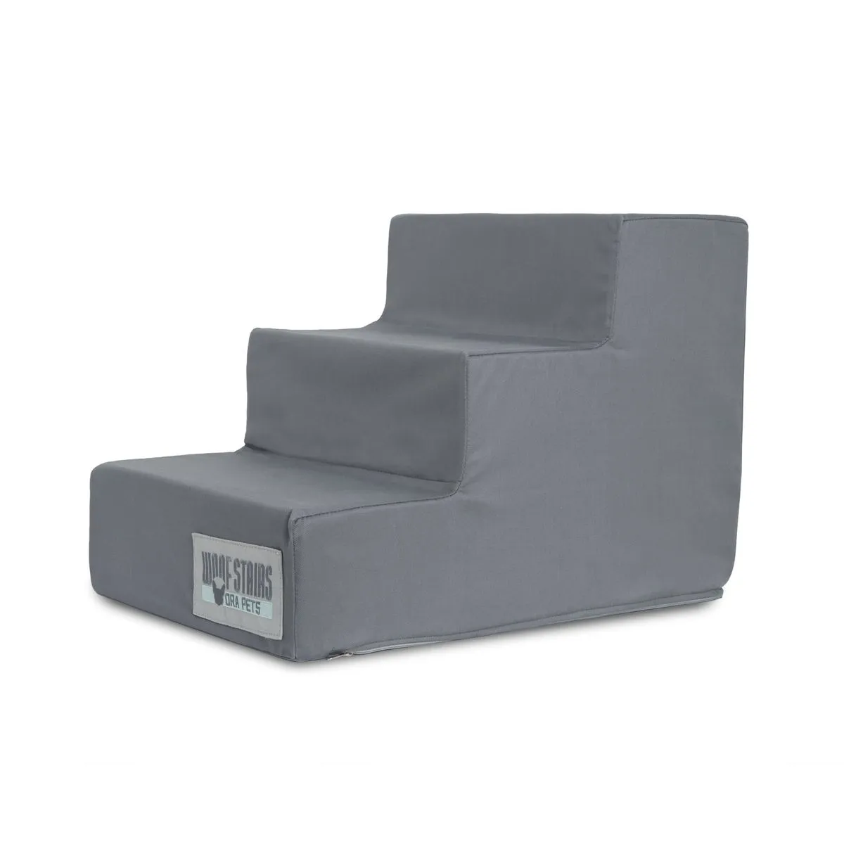 Woof Stairs 3-Step Dog Steps - Dark Grey