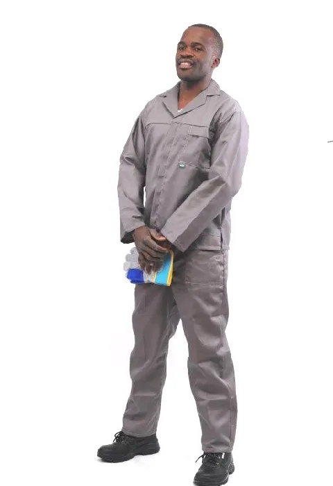 Inyathi Gold Range Pure Cotton Conti Suit - Grey 