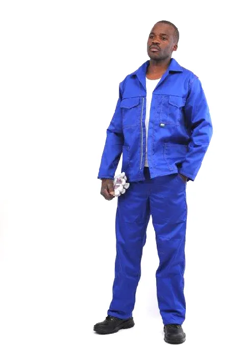 Inyathi Gold Range Pure Cotton Conti Suit - Royal Blue 