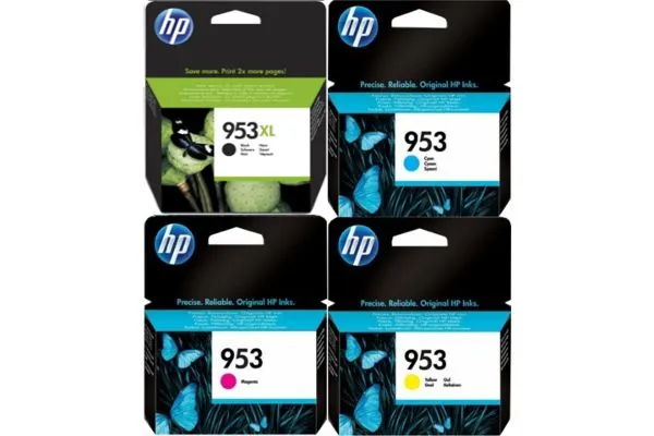 HP 953XL B / HP953 Standard C/M/Y Ink Cartridges (OEM) - Black