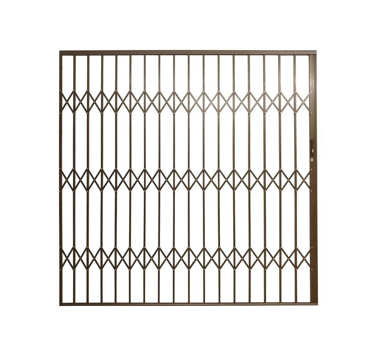 Armourdoor Alu Trellis 2.1mx2.1m Security Gate - Bronze