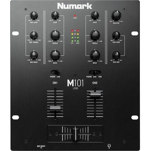 Numark M101USB - 2 channel DJ Mixer