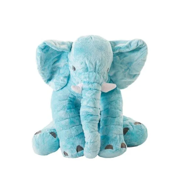 Totland Elephant Pillow Long Plush - Blue