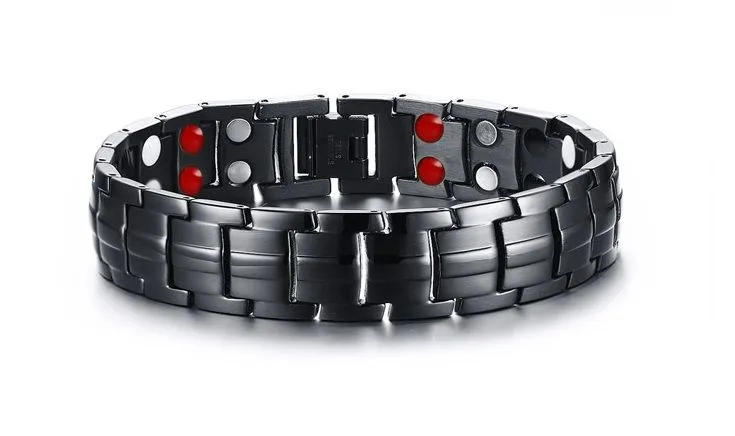 Magnetic Balanced Stainless Steel Energy Cuff Bracelet