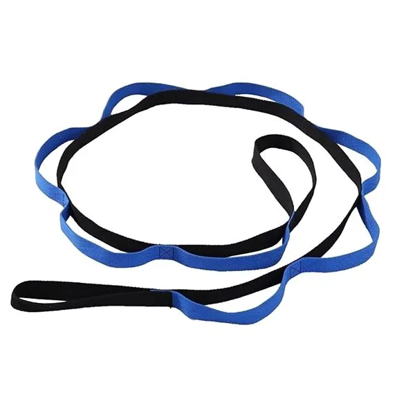 Multi-Grip Yoga Stretch Strap - Blue