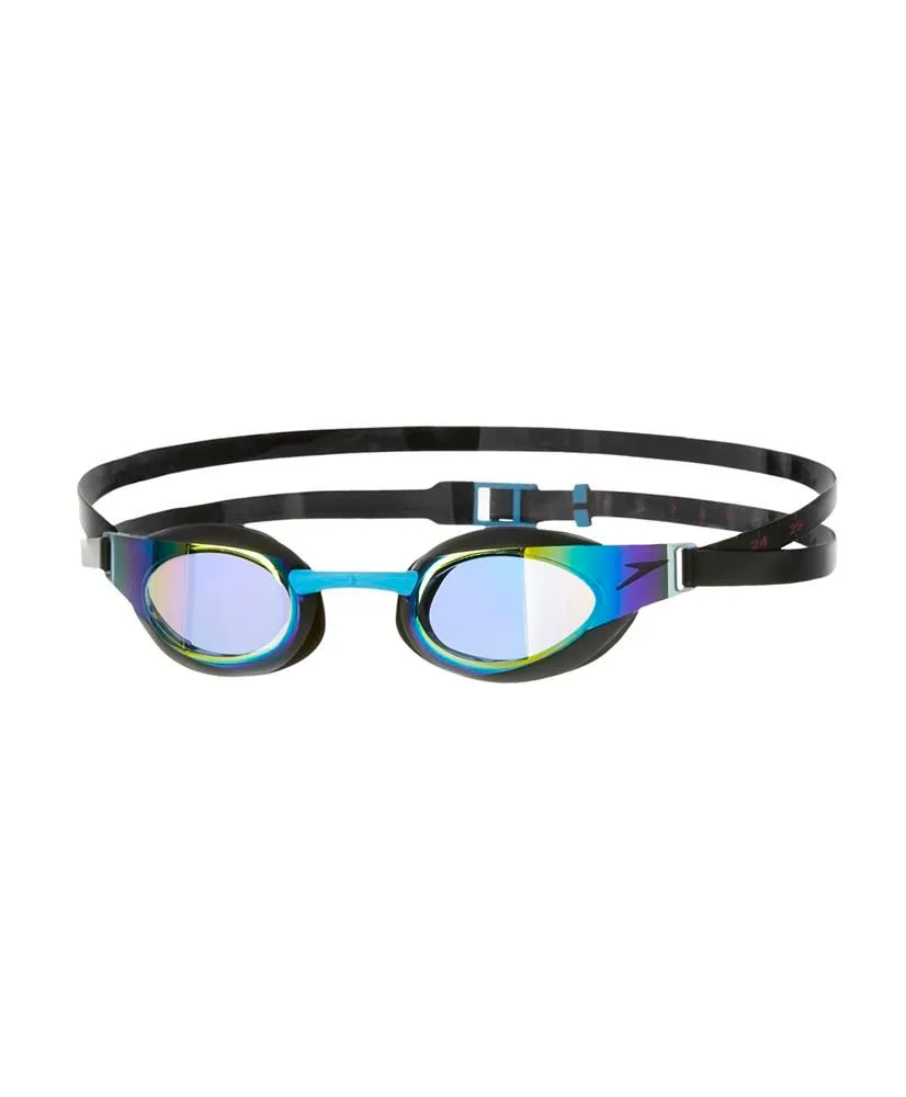 Speedo Junior Fastskin Elite Mirror Swimming Goggles - Black/Gold