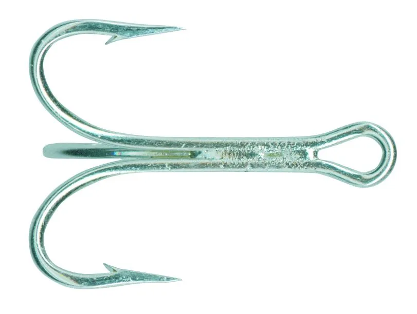 Mustad 3565BD-1 Treble Fishing Hook - Silver