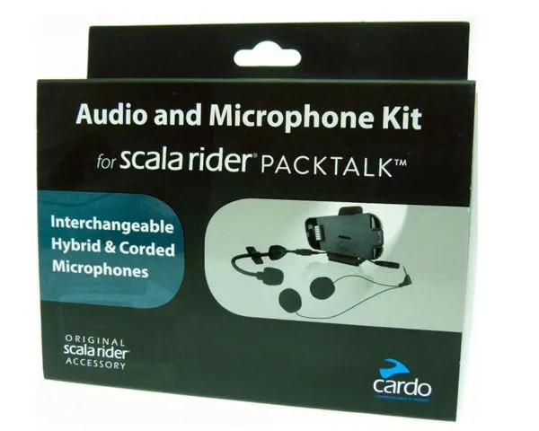 Cardo Systems Scala Rider Packtalk Audio & Mic Kit