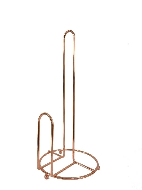 Continental Homeware Rose Gold Free Standing Toilet Paper Holder