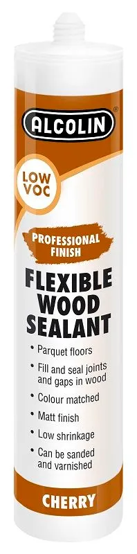 Alcolin Flexible & Paintable Wood Sealant -280ml - Cherry