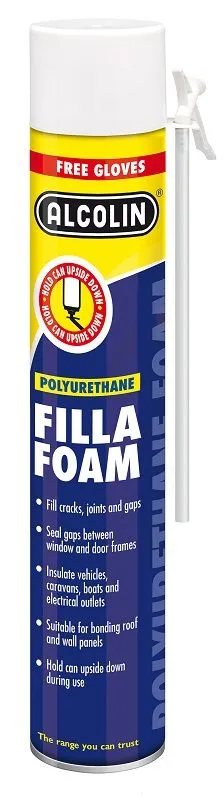 Alcolin Filla Foam - Expanding Polyurethane Foam Filler - 750ml