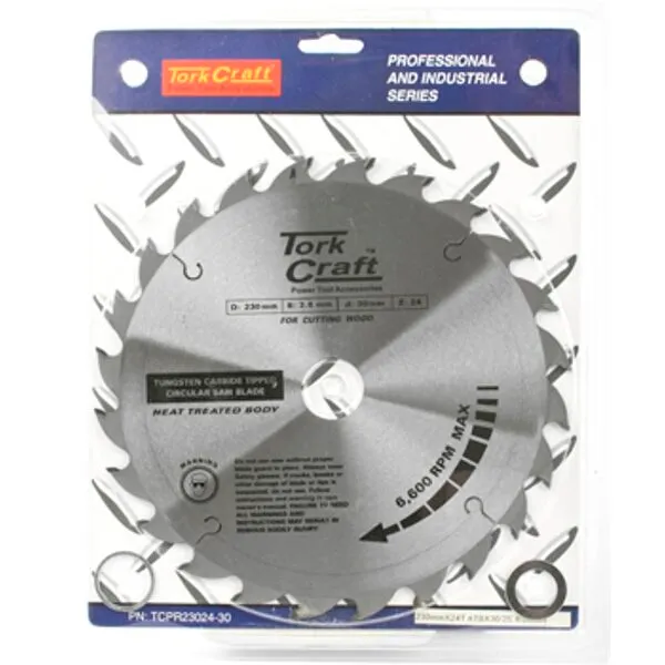 Tork Craft Blade TCT 230 X 24T 30/1/20 Atb Positive Professional Industrial