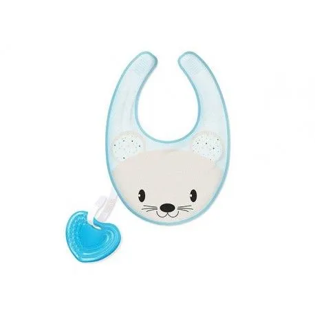 Chicco - Fresh Bib Teether - Blue