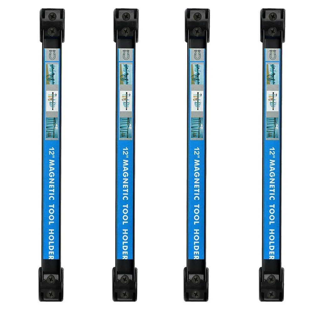 12" Magnetic Tool Holder Racks - Set of 4