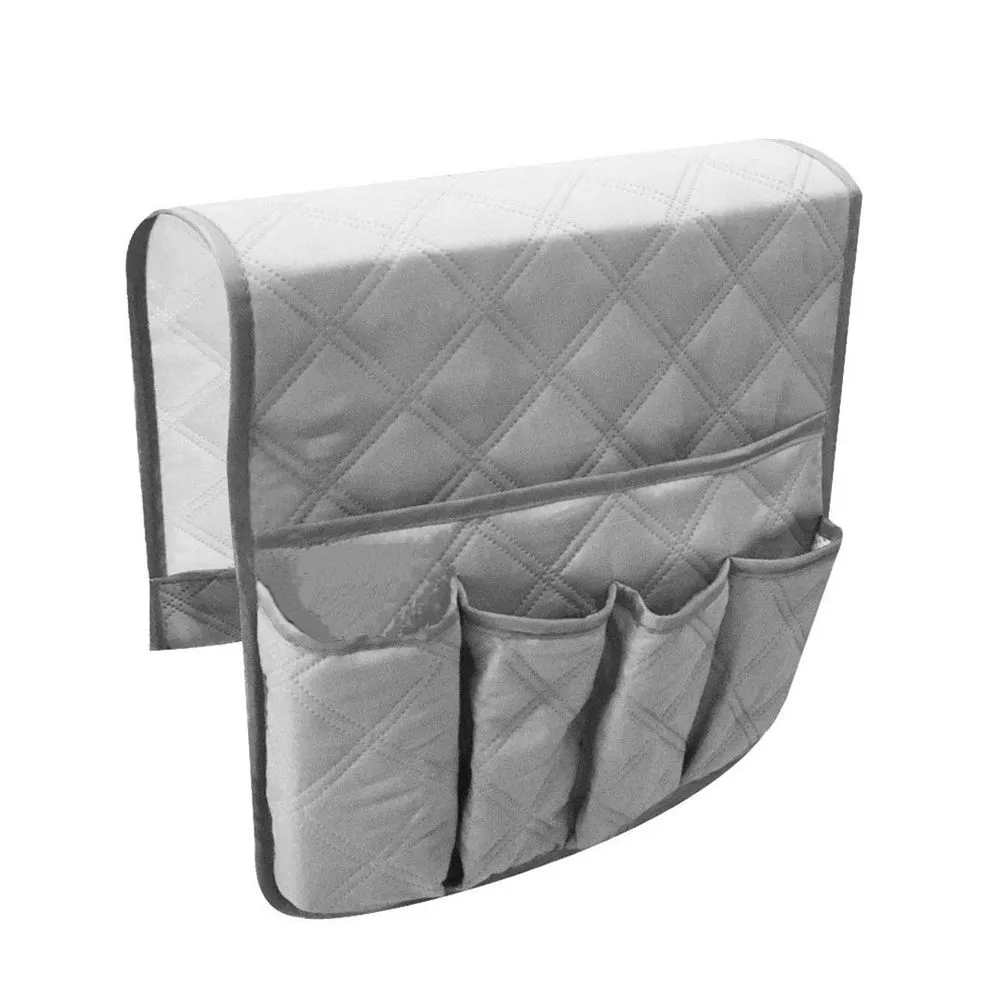 Non-Slip Sofa Chair Armrest Storage Bag - Gray