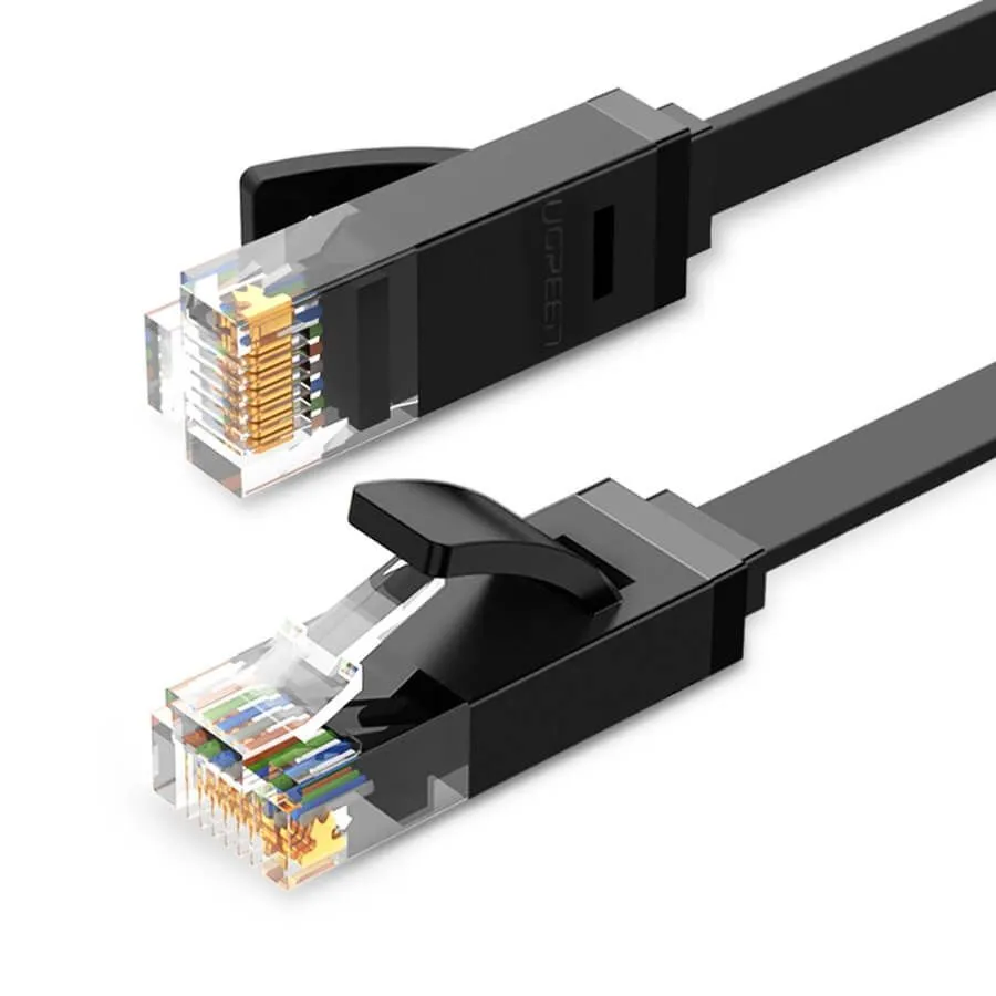 UGreen 50176 CAT6 UTP Flat LAN 5m Cable-BK