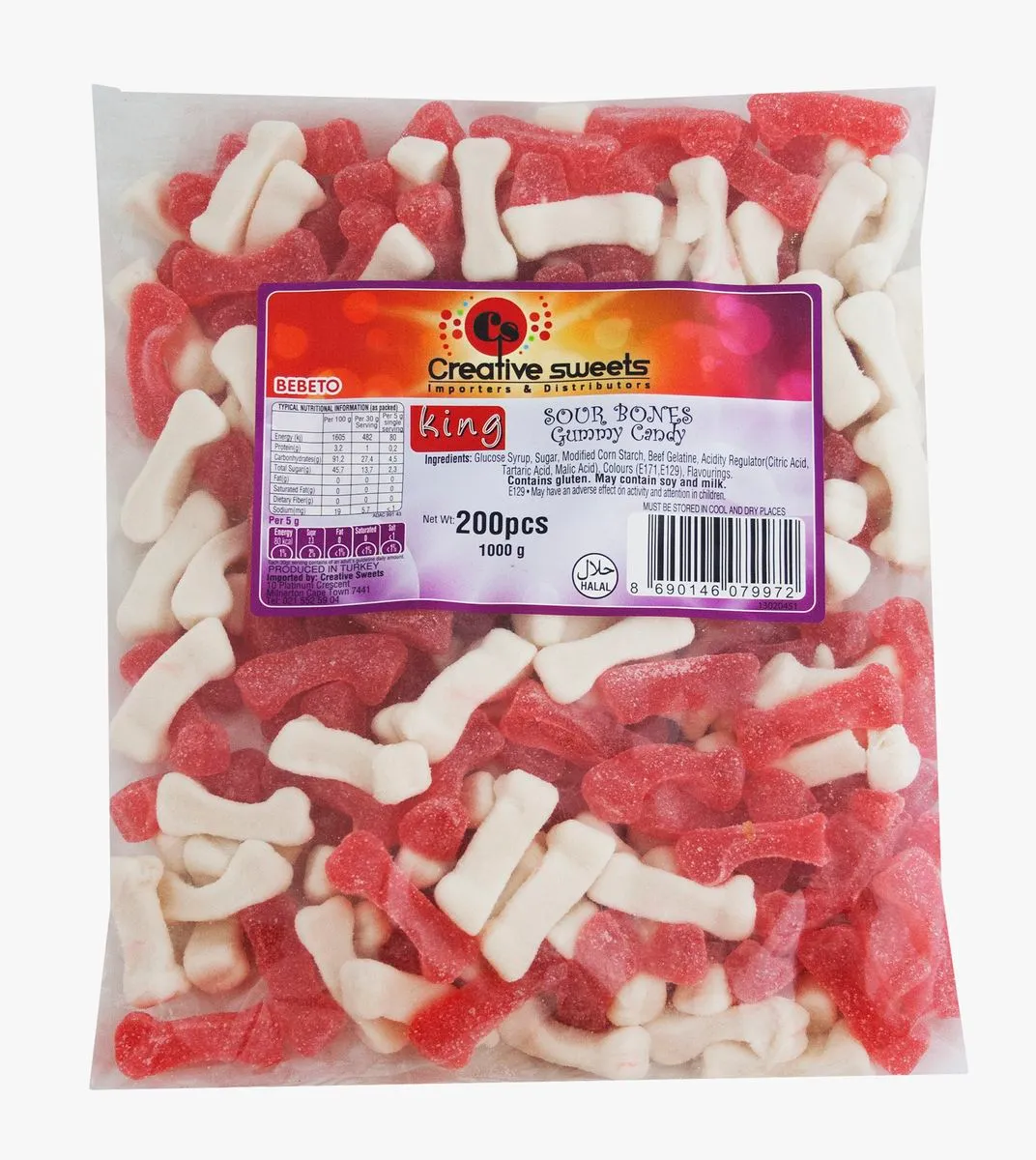 King Candy - Bones Bulk Bag 2 x 1 Kg