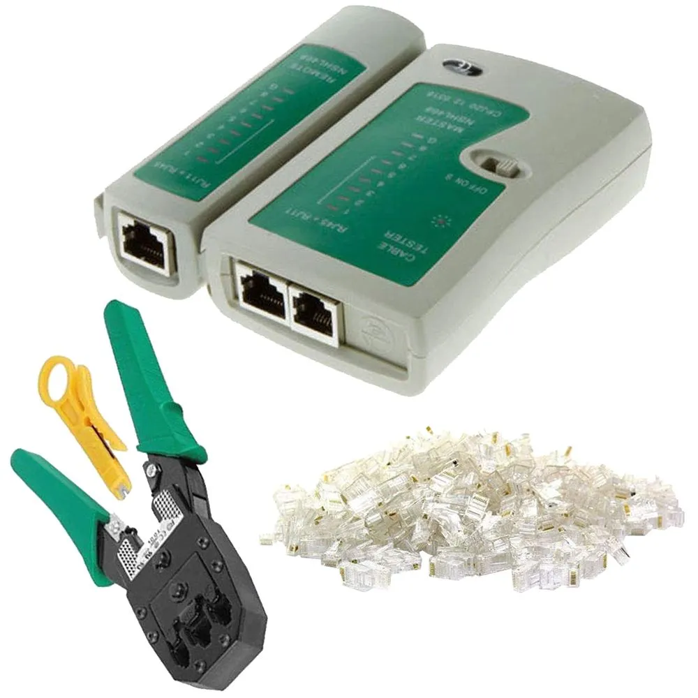 4 in 1 Network Cable Tester Detector Crimping Tool Set