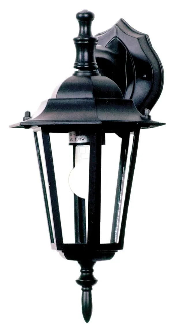 Bright Star Lighting - Down Facing Die Cast Aluminium Lantern - Black