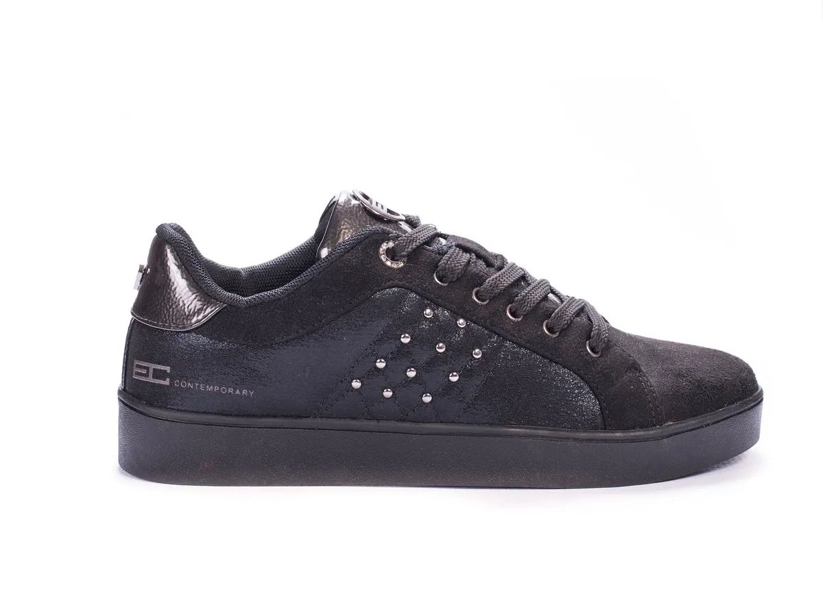 Enrico Coveri Embelished Women's Sneakers - Black