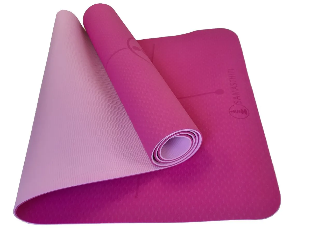 Samasthiti Eco-friendly TPE Yoga Mat - Pink