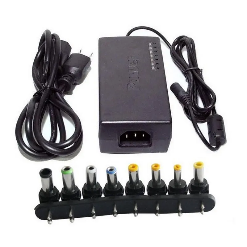 96W Universal AC Adapter Power Supply (with 8 Separate Connectors)
