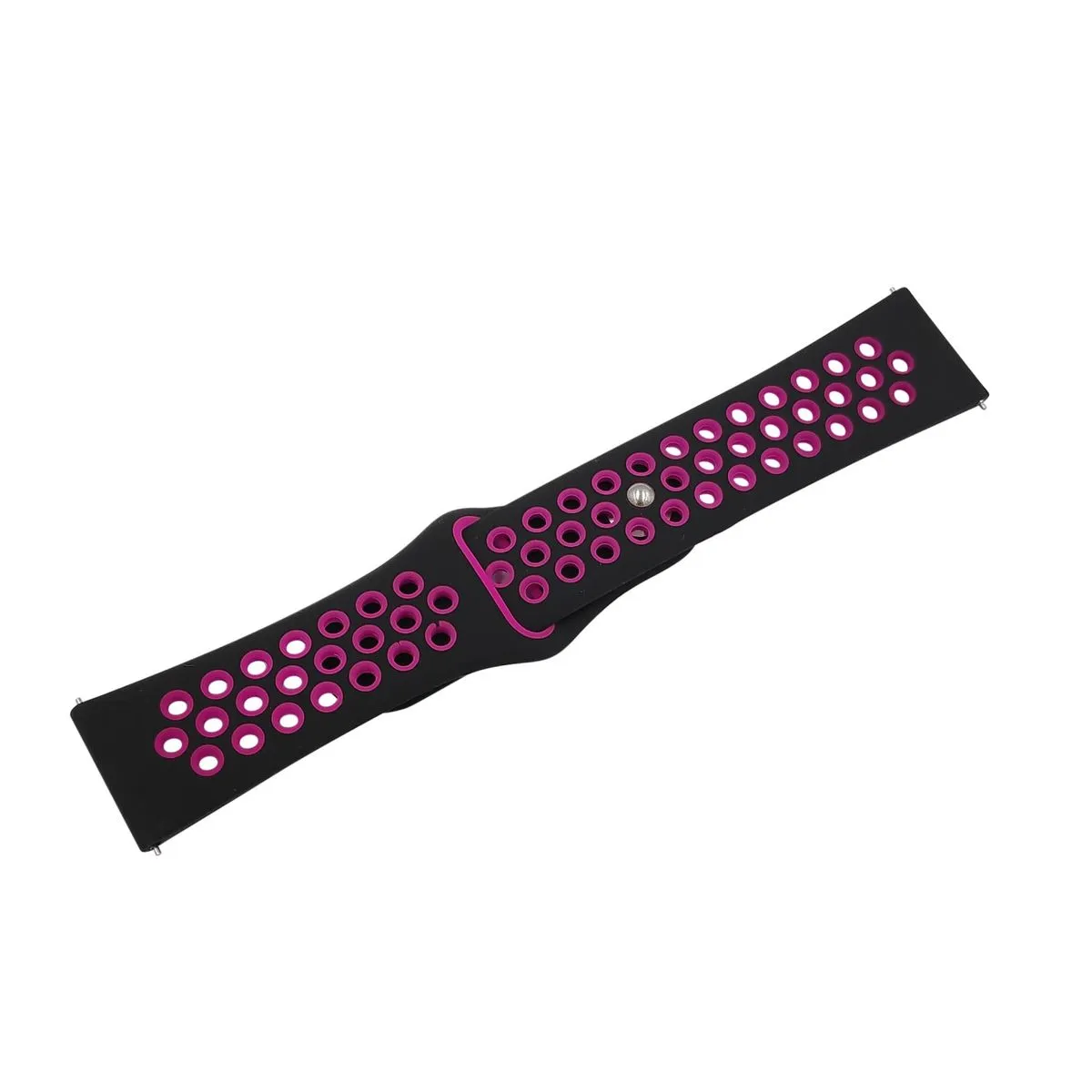 Fitbit Versa 2/ Versa Lite Strap Silicone Nike Style Small - Black and Fuchsia
