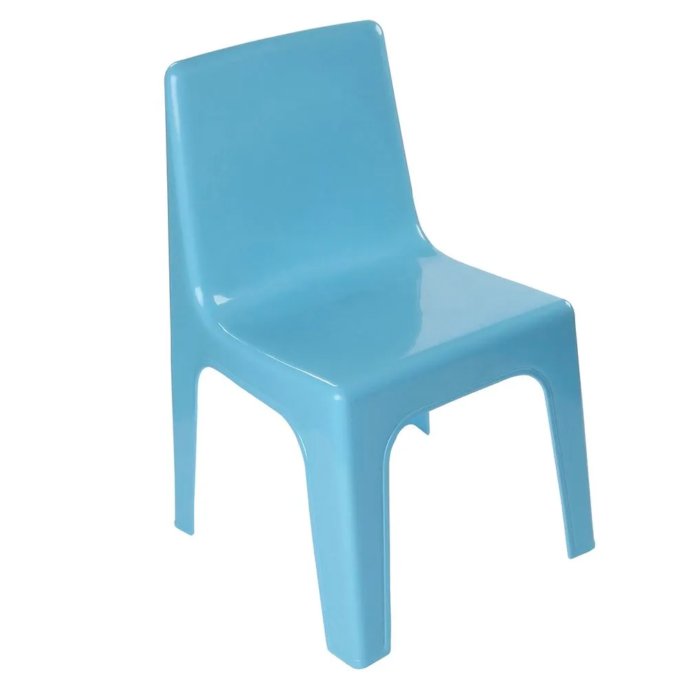 Junior Armless Kiddies Chair Light Blue - Set of 4