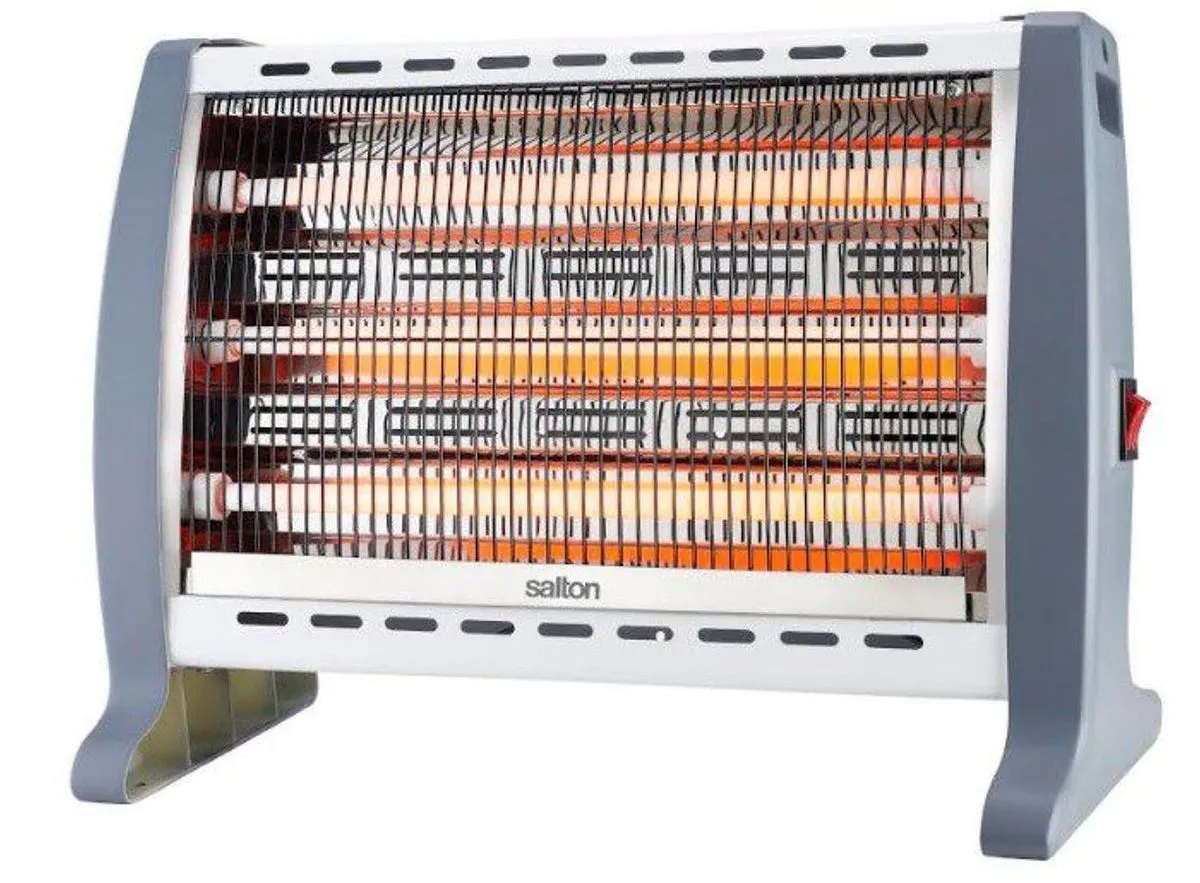 Salton SHH25 1800W Rapid Heating 3-Bar Heater - Grey